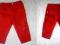 czerwone spodnie M&amp;S roz. 76 cm