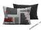 Poduszki ozdobne- Londyn / czarny - Meble ABC