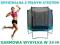 TRAMPOLINA Z SIATKĄ 366 CM 12 FT - DOSTAWA GRATIS!