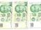 3 Banknoty 5 Dolarów Singapur