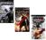 Zestaw gier na PSP Tekken, God of War, Resistance