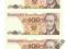 100 zł 1986 SR 3 szt kolejne z paczki