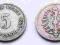 NIEMCY IMPERIUM 5 PFENNIG 1888 A RZADKA