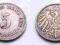 NIEMCY IMPERIUM 5 PFENNIG 1906 A
