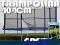 TRAMPOLINA 404cm dla dzieci z SIATKĄ + DRABINKA