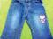 Spodnie jeansowe reg. z hello kitty r.80 NEXT