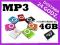 Odtwarzacz MP3 klips + 4 GB kart micro SD M13K