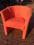 fotel kubelkowy pomaranczowy