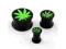 Tunele plugi 16mm ganja liść marycha silikon weed