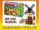 KLOCKI FARMA 28403 Młyn wiatrak - 153 elementy