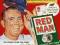 PLAKAT RED MAN BASEBALL VINTAGE