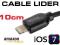 Kabel USB Lightning IPHONE 5 IPAD IPOD  iOS7 10CM