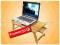 BAMBUSOWY Stolik do ŁÓŻKA pod KOMPUTER LAPTOP Wypr