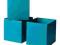 IKEA POJEMNIKI ZABAWKI, GARDEROBA 3 SZTUKI TURKUS