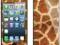 Etui Naklejka iPhone 5 / 5s | Żyrafa obudowa case