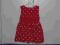 Sukienka czerwona w kropki, rozmiar 86, 5-10-15