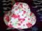 Kapelusz w kwiaty 6-12 m. NOWY