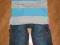 jeansowe spodenki+polo 140 10 lat