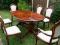 Śliczny stół włoski z krzesłami -świetny stan