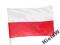 Flaga Polska biało-czerwona na drzewiec duża 75x45