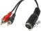 KABEL ADAPTER PRZEJŚCIÓWKA DIN 5PIN-2CINCH RCA 1m