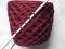 WŁÓCZKA  BAWEŁNA 100% karmin??, bordo?? 48  dkg