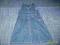 Tuniko-sukienka jeansowa na ramiączkach r.140