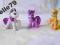 ZESTAW TRZECH PONY  RARITY APPLE JACK TWILLIGHT