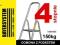Drabiny drabina 4 stopnie stopniowa  150kg bsda