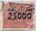 1923/24r. Wydanie przedrukowane 25 000/20 mk