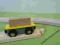 Wagon kontenerowy, żółty ze skrzynią - NOWY
