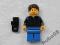 LEGO FIGURKA , turysta z aparatem fotograficznym