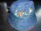 SUPER JEANSOWY KAPELUSIK HAFTOWANE KWIATUSZKI86/92