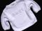***NEXT***biały bawełniany sweterek 62cm 0-3m
