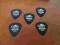 DUNLOP X 5 Tortex Pitch Black kostka gitary 0.50mm