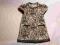 Sukienka tunika panterka zwierzęcy wzór beż 86