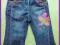 Spodnie jeansy haft kolorowe Next 9-12m r. 80