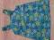 sukienka ogrodniczka 12 m. niebieskie kwiatki