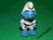 GUMOWA figurka z PRL - SMURF 3   schleich 1981r.