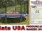 TRAMPOLINA Z SIATKĄ 404CM+DRABINKA+MATA U.S.A 2014