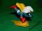 GUMOWA figurka z PRL - SMURF 22  schleich 1980r.