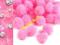 POMPONIKI POMPONY POMPON 13MM 10szt RÓŻOWE