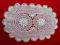 Czar starej koronki - piękna owalna serwetka