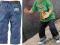 EE1096 NIEBIESKIE SPODNIE JEANSOWE NA GUMCE 110