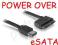 Kabel Power Over eSATA zasilanie eSATAp- SATA 50cm