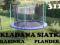 SKŁADANA TRAMPOLINA 312 CM SIATKA PLANDEKA 10FT
