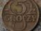 5 groszy 1923  Stan III+   XF