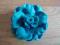 KWIATEK BROSZKA KWIATKI FILC SZARY KOBALT TURKUS
