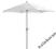 parasol ogrodowy aluminiowy średnica 270 cm biały