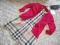 sukienka Burberry 100% org. Sweter Benetton 12-24m